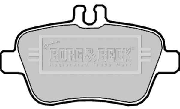 BORG & BECK Комплект тормозных колодок, дисковый тормоз BBP2329